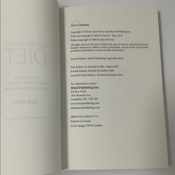 The Vice-busting Diet. Second Edition. Julia Havey - Picture 5 of 6